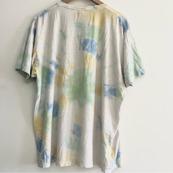 Nirvana In Utero Band Tee TShirt Tie Dye Blue Yellow Green Faded Men’s XL Grail - Picture 7 of 7